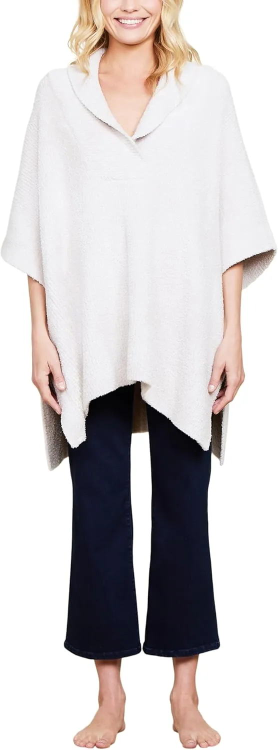 Barefoot Dreams Women's CozyChic Shawl Collar Poncho