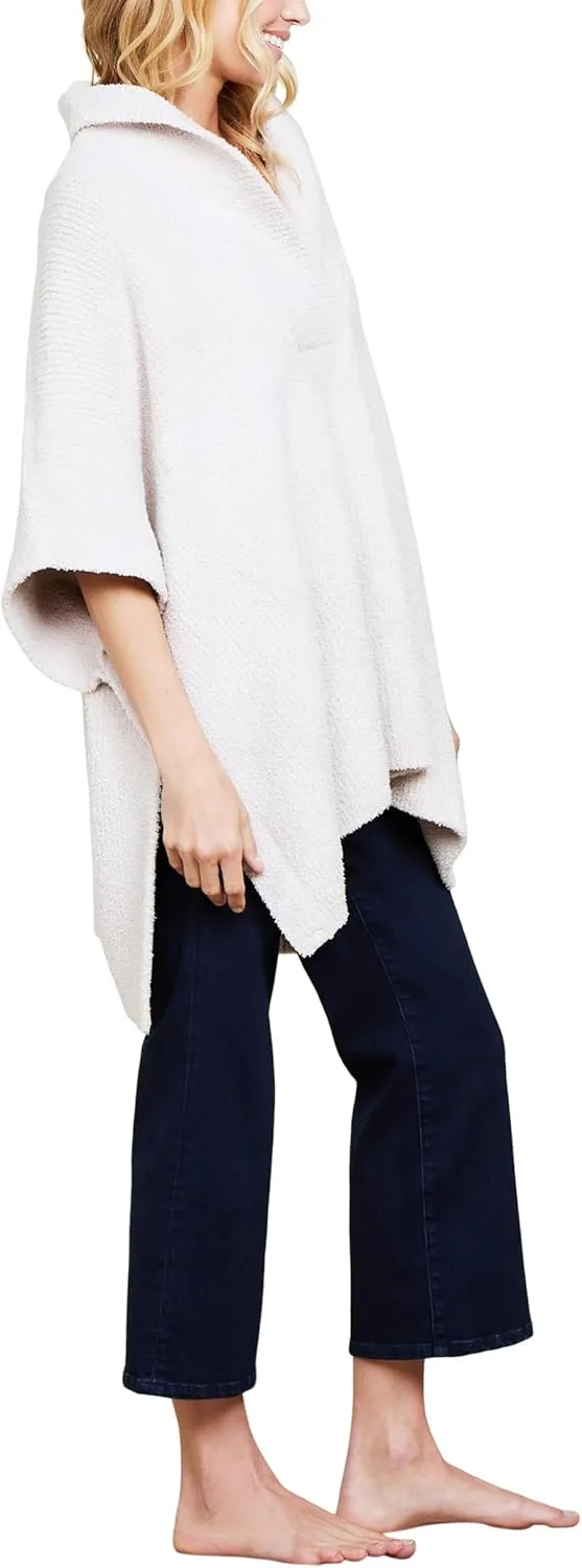 Barefoot Dreams Women's CozyChic Shawl Collar Poncho