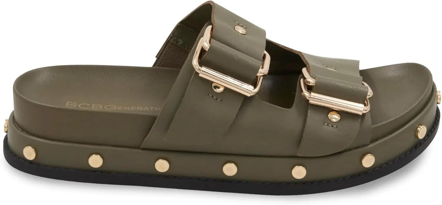 BCBGeneration Women's Trendy Footbed Flat Sandal