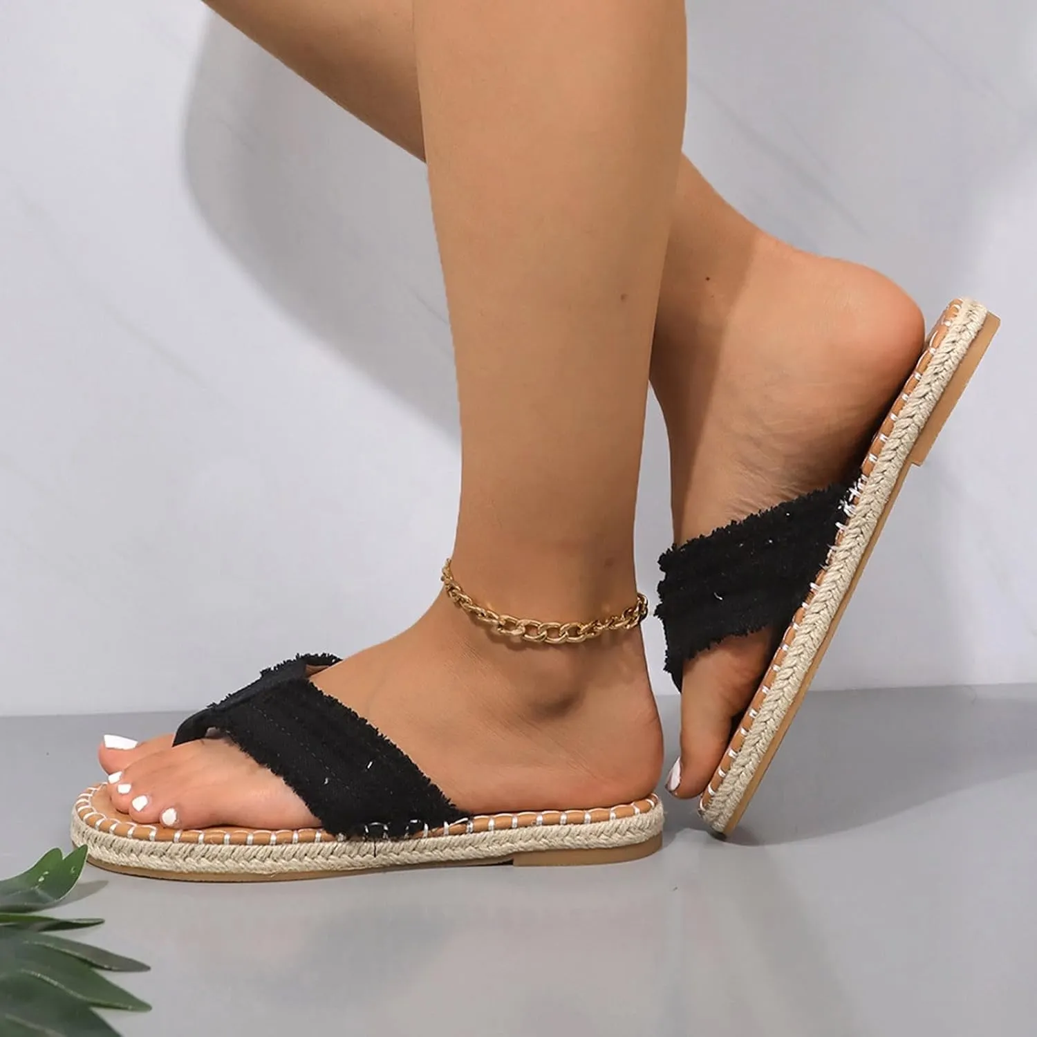 Beach Flip Flop for Women Slippers Plus Size Fashion Shoes Outer Wear Sandals Summer Slippers Stylish Outer Wear Woven 2025 Beach Sandals for Women Flip Flop 2025