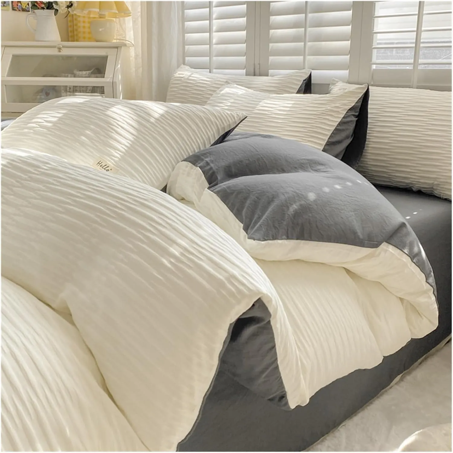 Bedding Set Duvet Cover Flat Sheets Pillowcase Bed Sheet Set Soft Comforter Cover Bed LinensSet - Style,Bed Cover(B,Twin)
