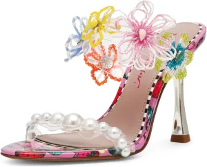 Betsey Johnson Women's Goldiee Heeled Sandal