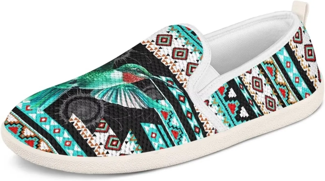 Binienty Women's Breathable Flats Shoes, Soft Slip on Loafers Flats Cozy Lightweight Walking Sneakers US 5.5-10.5