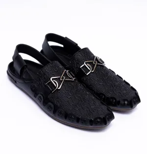 Black Buckle Stylish Sandal