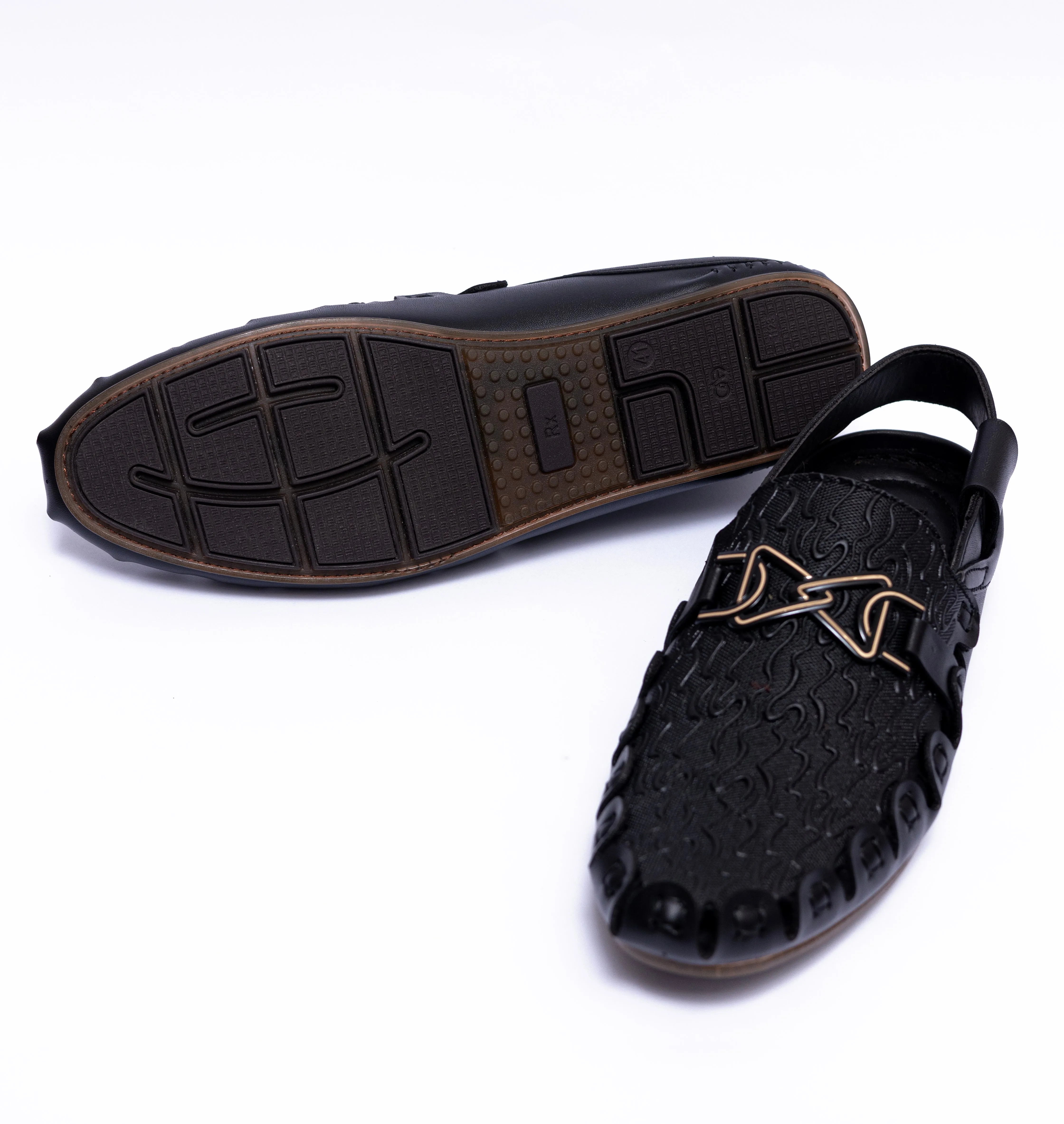 Black Buckle Stylish Sandal