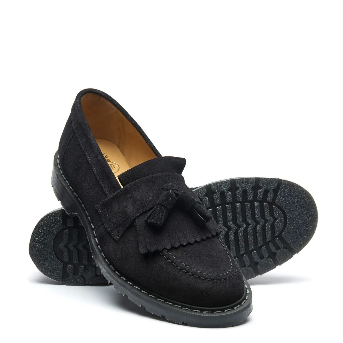 Black Suede Tassel Loafer