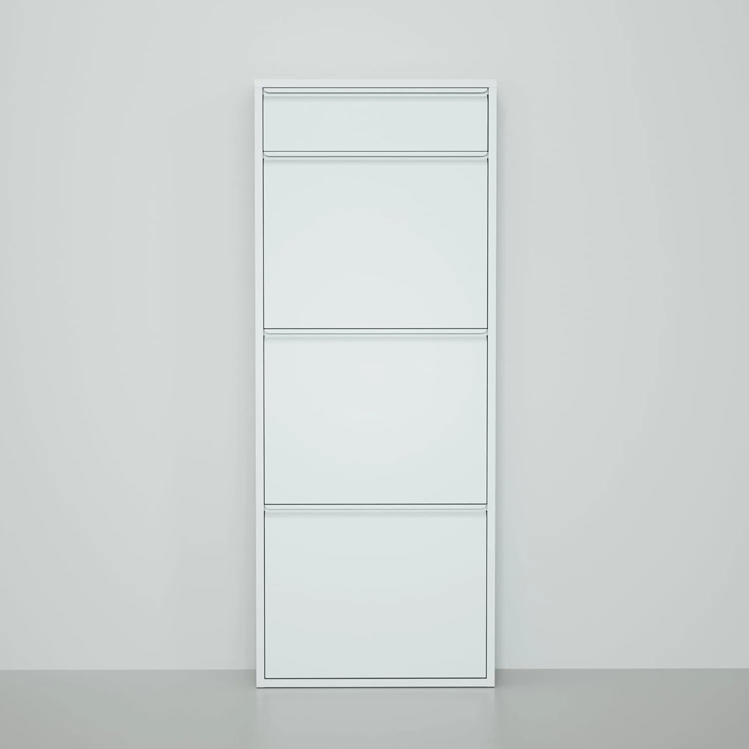 Bluesky Shoe Cabinet, Shoe Rack, Shoe Storage, Shoe Organizer, Metal Shoe Cabinet for Entryway-Hallway-Garage-Laundry-Dressing Room, No Assembly Required (Gray, 3 1 Drawers), Grey
