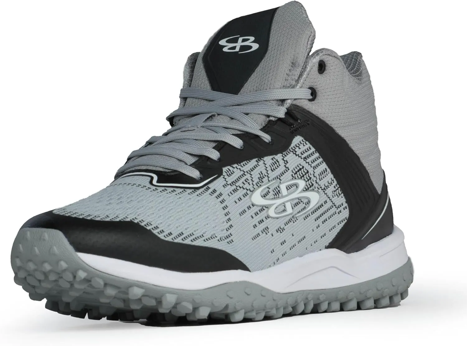 Boombah Viper Pureknit Men's Turf Mid Shoes - Smoke - Multiple Color Options - Multiple Sizes