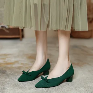 Bow Tie Versatile Commuting High Heels