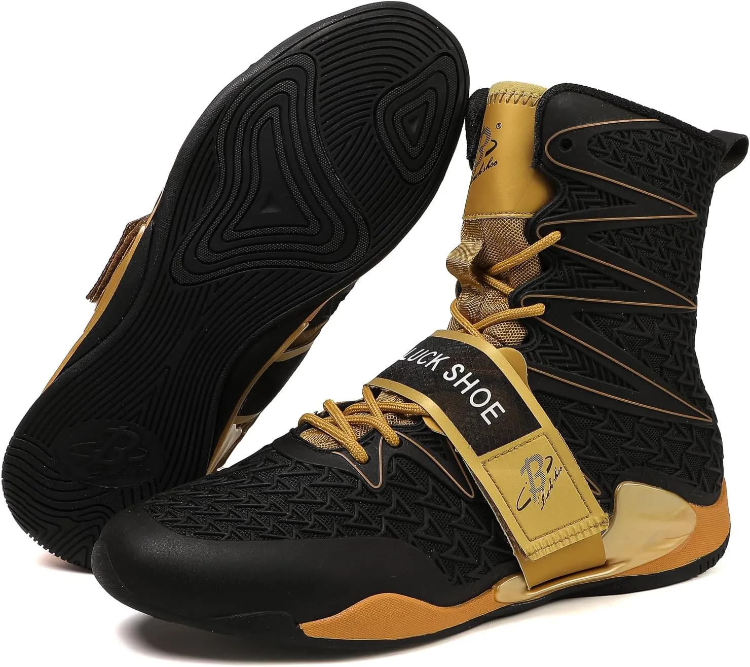 Boxing Shoes for Men High Top Gym Shoes Fighting Sports Training Footwear LS308