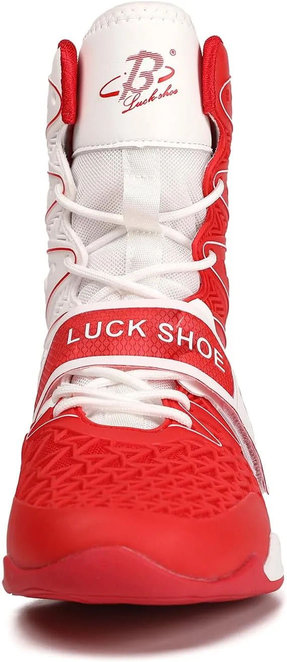 Boxing Shoes for Men High Top Gym Shoes Fighting Sports Training Footwear LS308