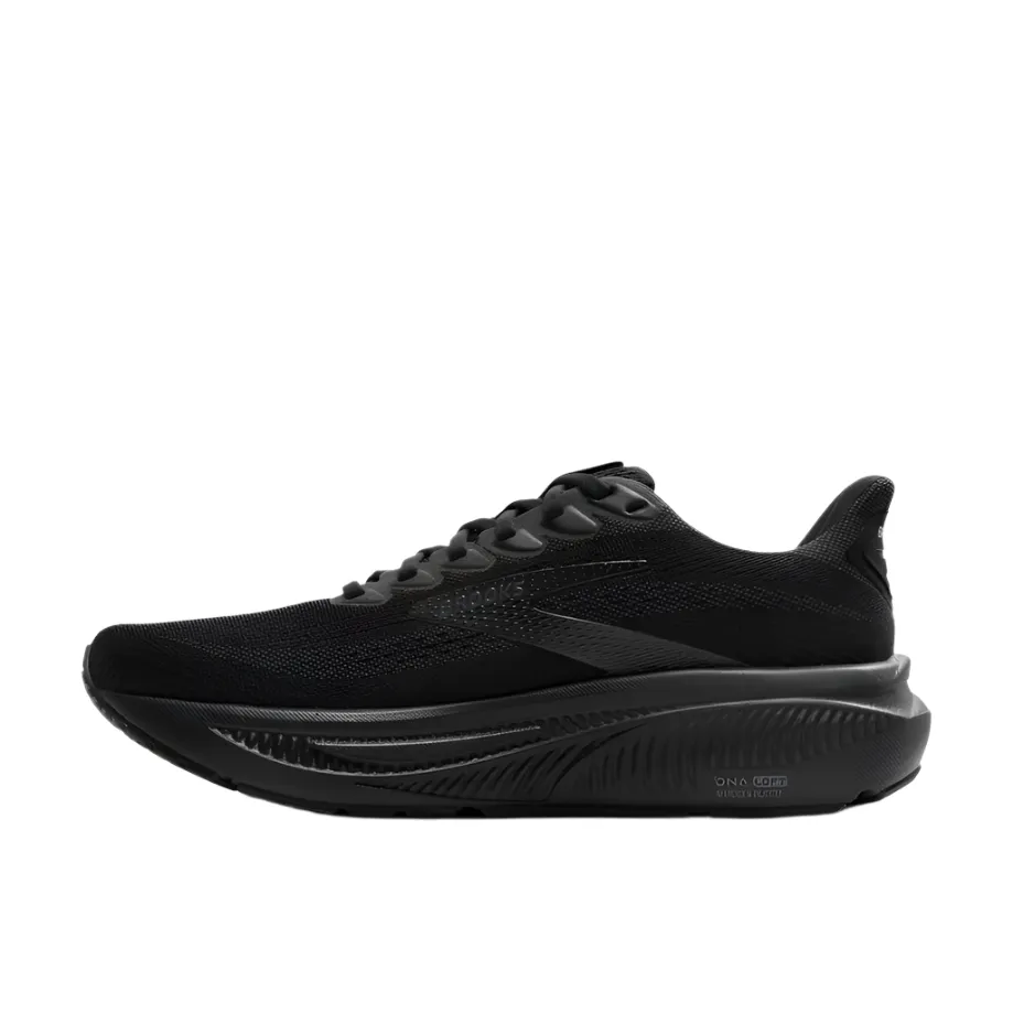 Brooks Men's Ghost 17 Dynamic Road Running Sneaker - Black/Black/Ebony