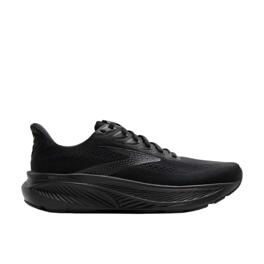 Brooks Men's Ghost 17 Dynamic Road Running Sneaker - Black/Black/Ebony