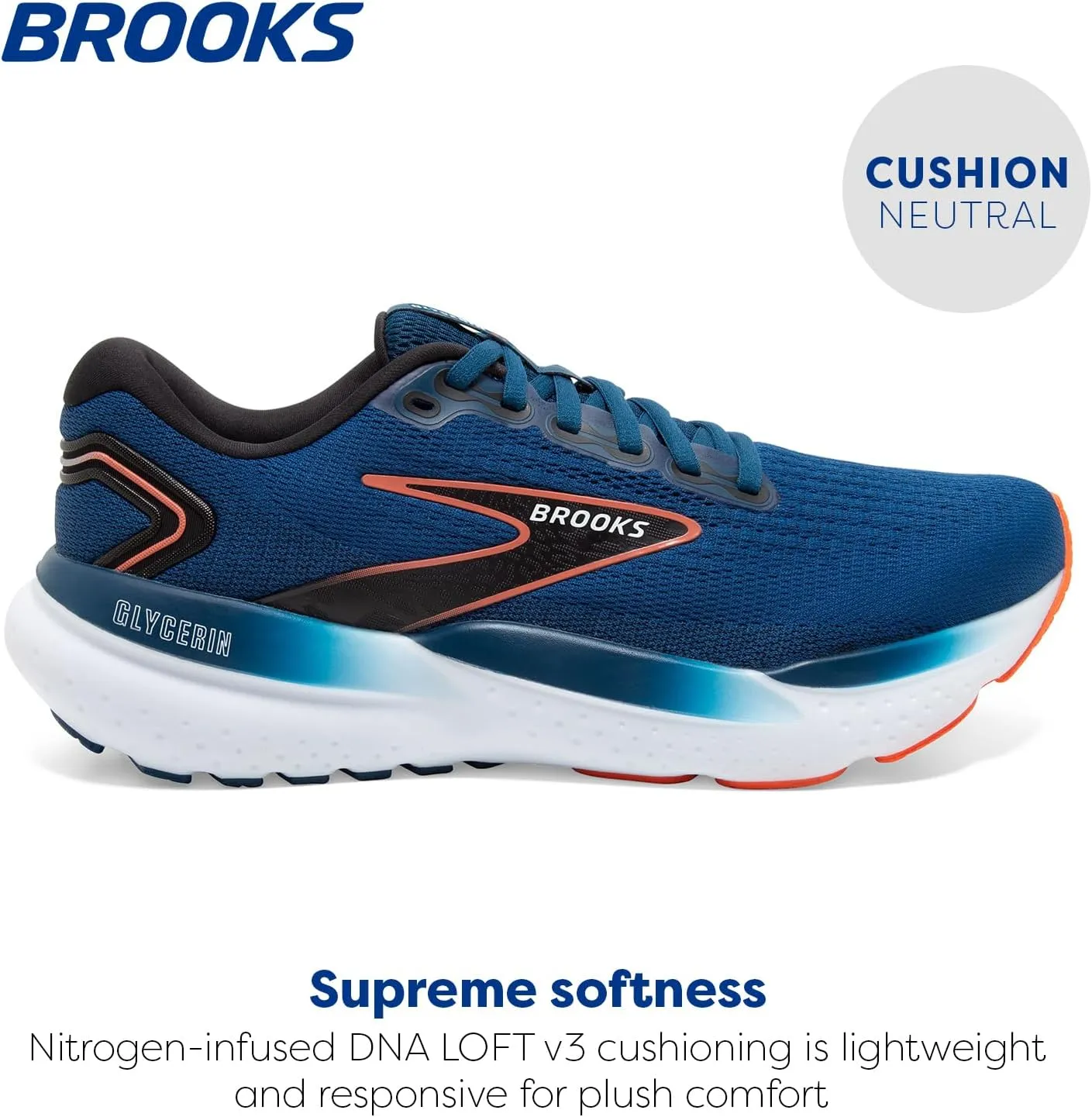 Brooks Men’s Glycerin 21 Neutral Running Shoe
