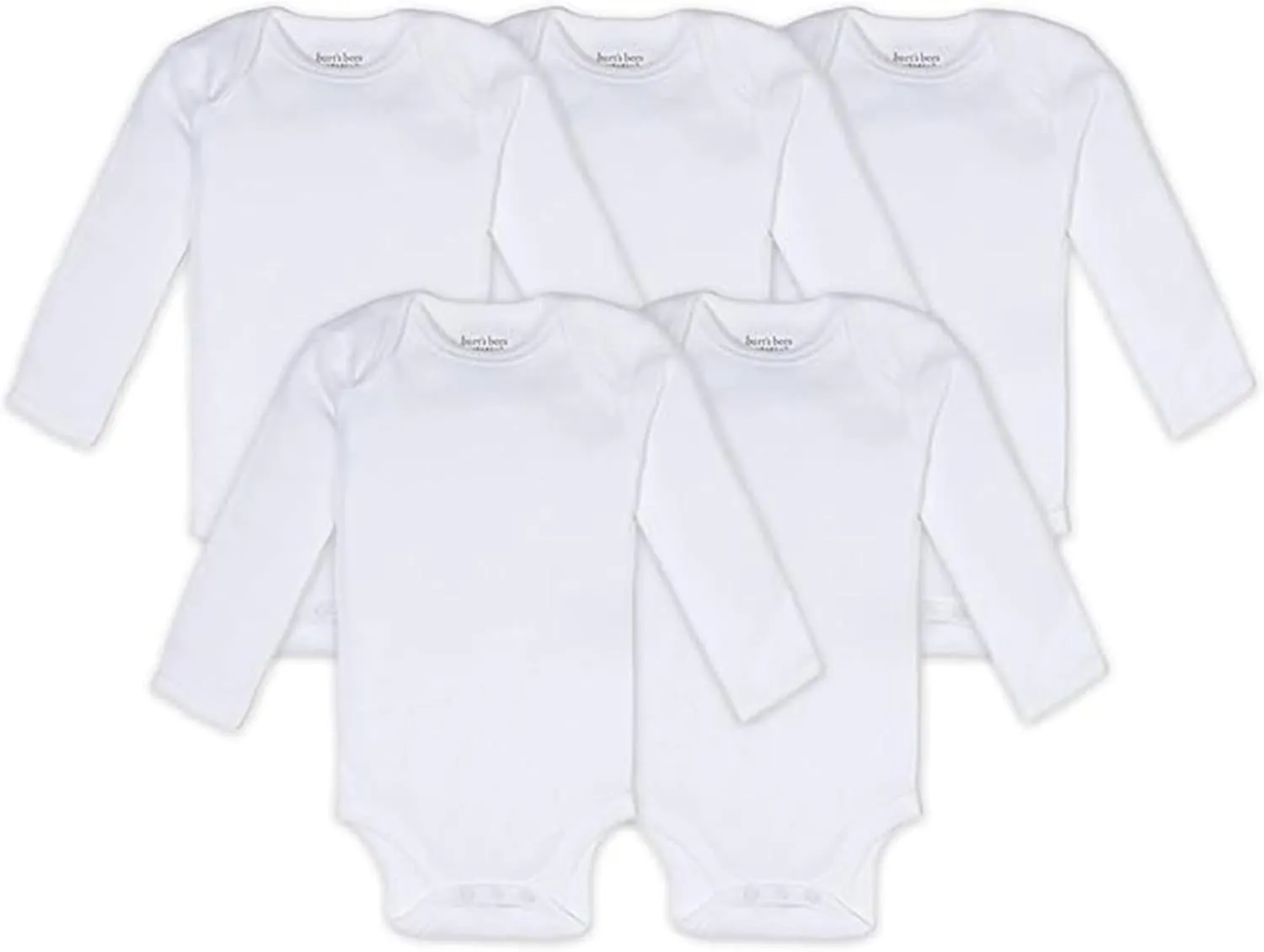 Burt's Bees Baby Unisex Baby Bodysuits, 5-pack Short & Long Sleeve One-pieces, 100% Organic Cotton Bodysuit