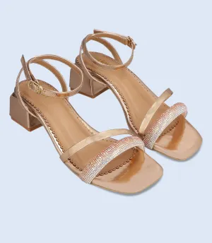 BW9847-PINK-Women Sandal Heels