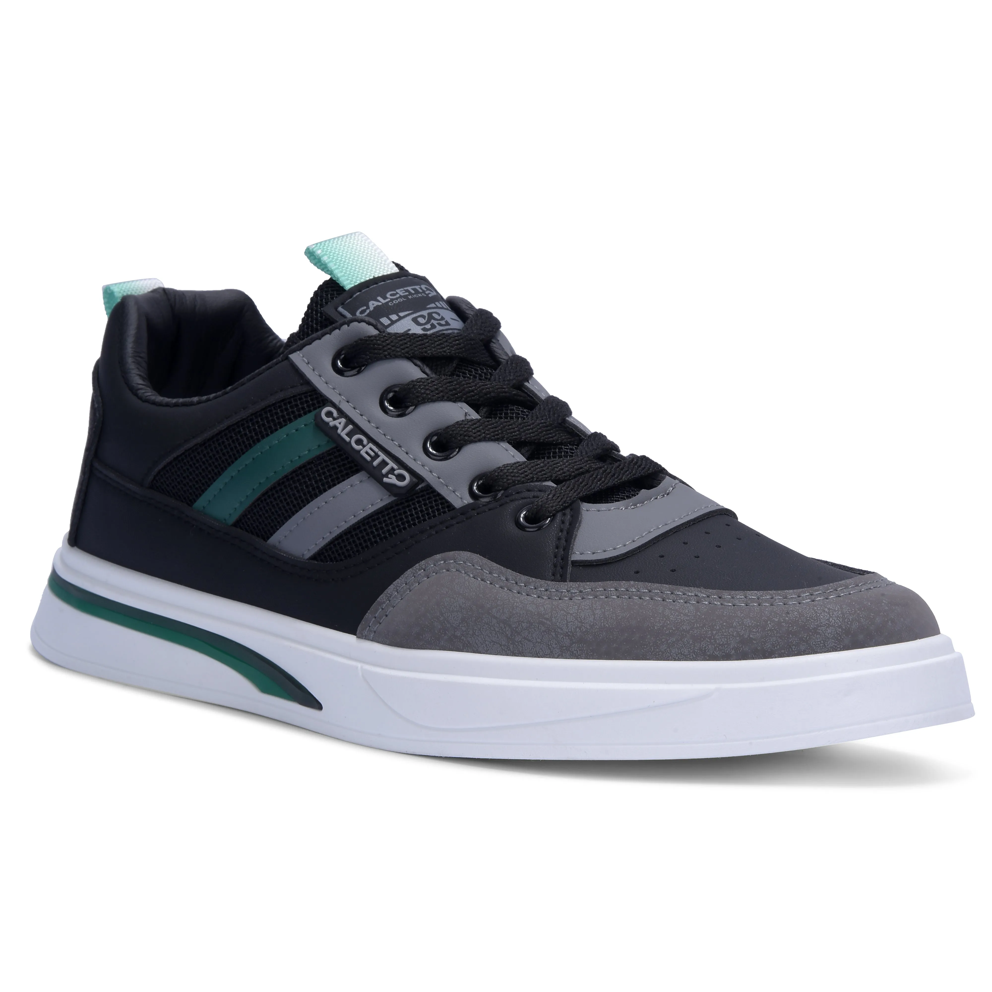 Calcetto Lightweight Casual Men'S Sneakers Shoes CLT-2024 Black Grey