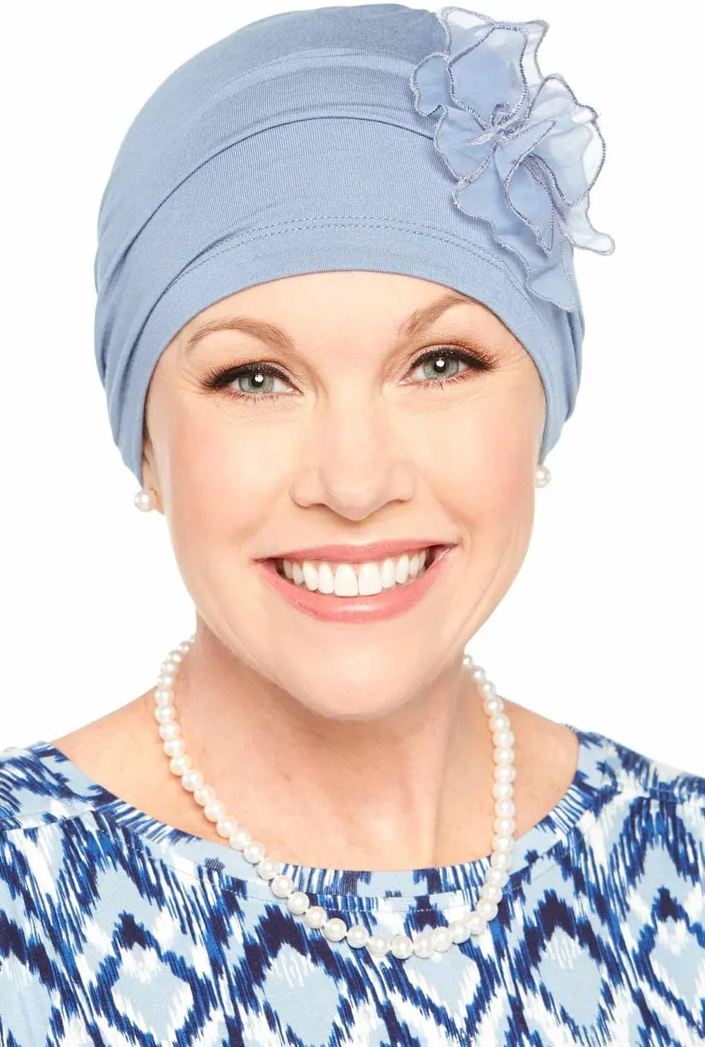 Cardani Lotus Beanie | Day or Sleep Cap | Bamboo Sleeping Cap for Women