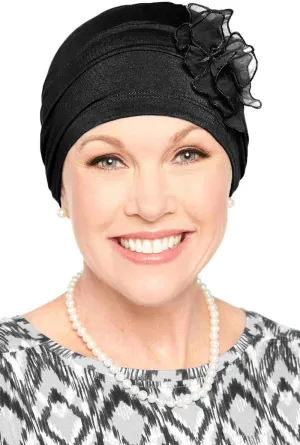 Cardani Lotus Beanie | Day or Sleep Cap | Bamboo Sleeping Cap for Women