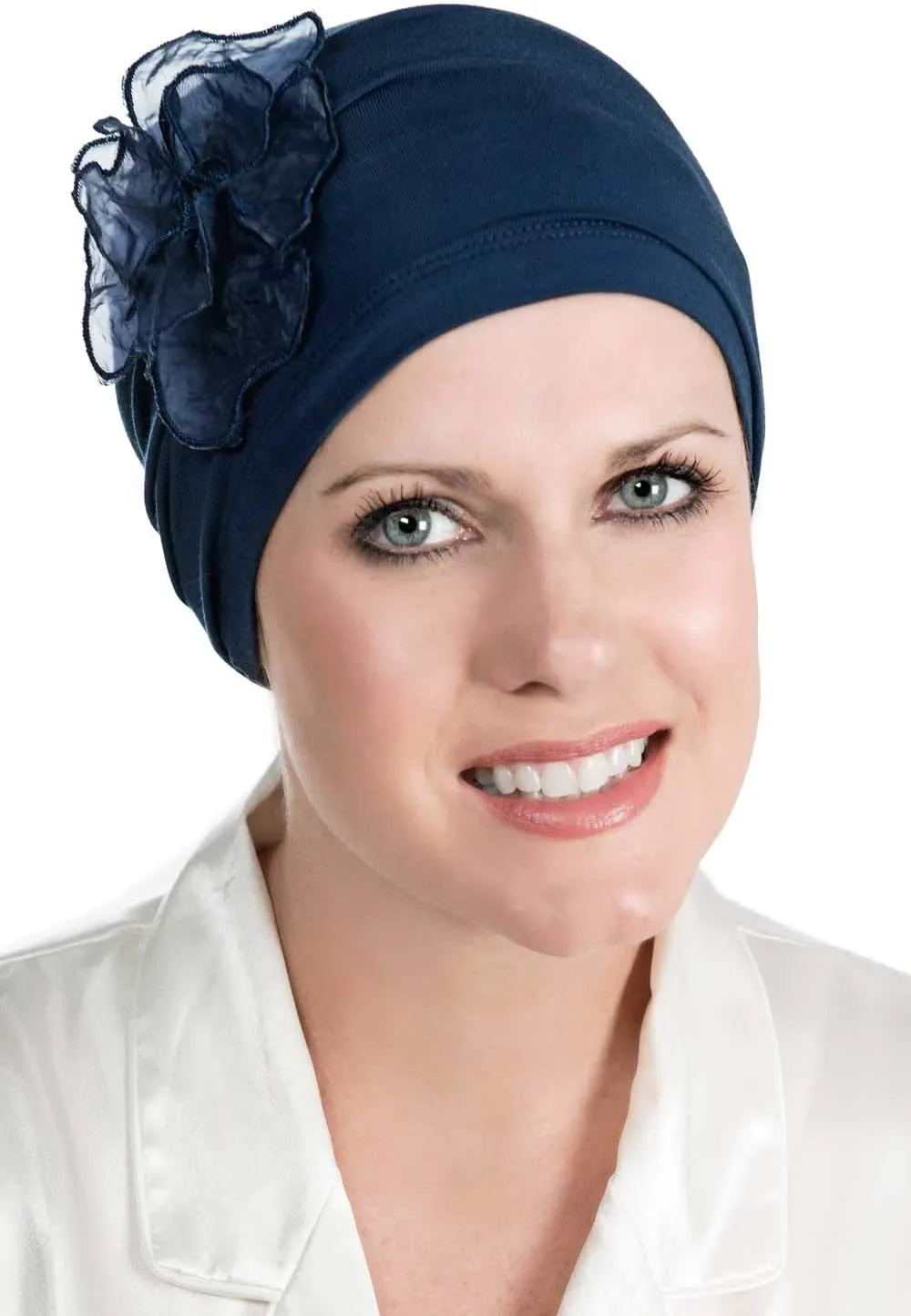 Cardani Lotus Beanie | Day or Sleep Cap | Bamboo Sleeping Cap for Women