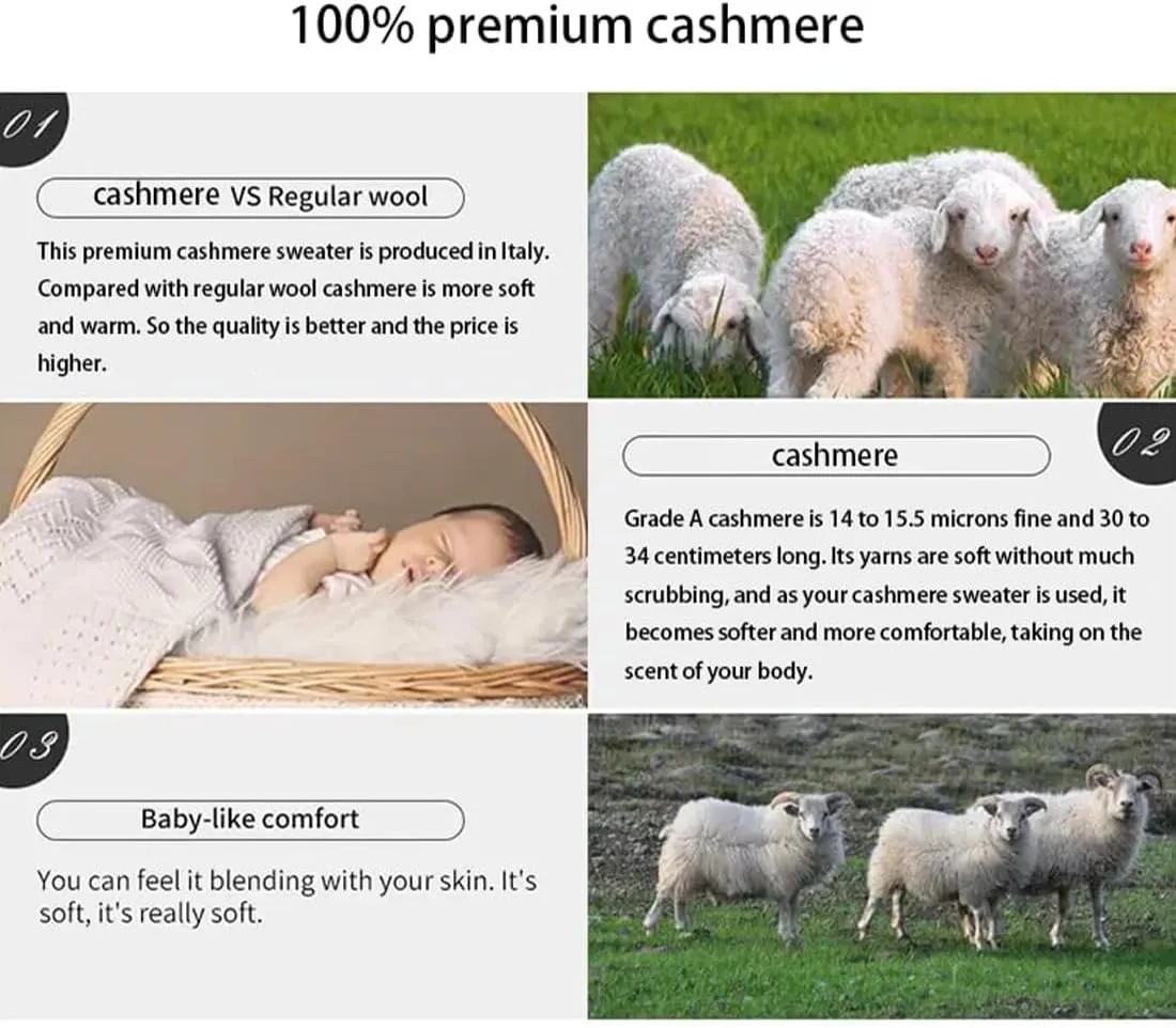 Cashmere Sweaters for Women, Womens 100% Cashmere Sweater, Fall/Winter Cashmere Sweaters, Warm, Cozy, Soft