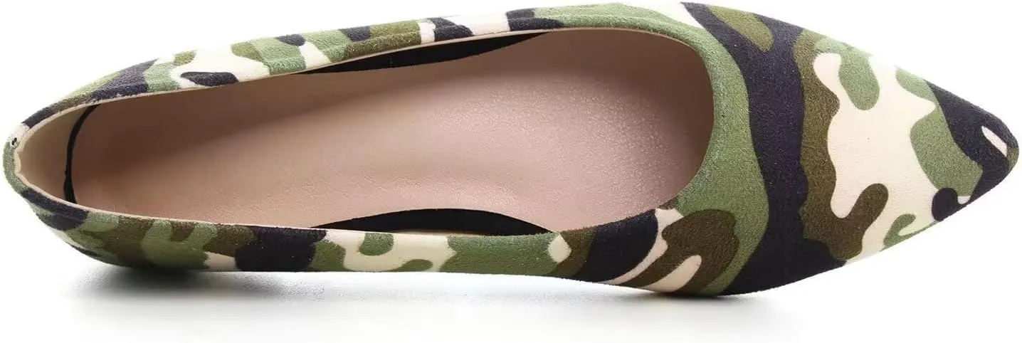 ChaiRong Zhou Women Pointed Toe Ballets Flats Comfort Slip On Walking Shoes for Driving