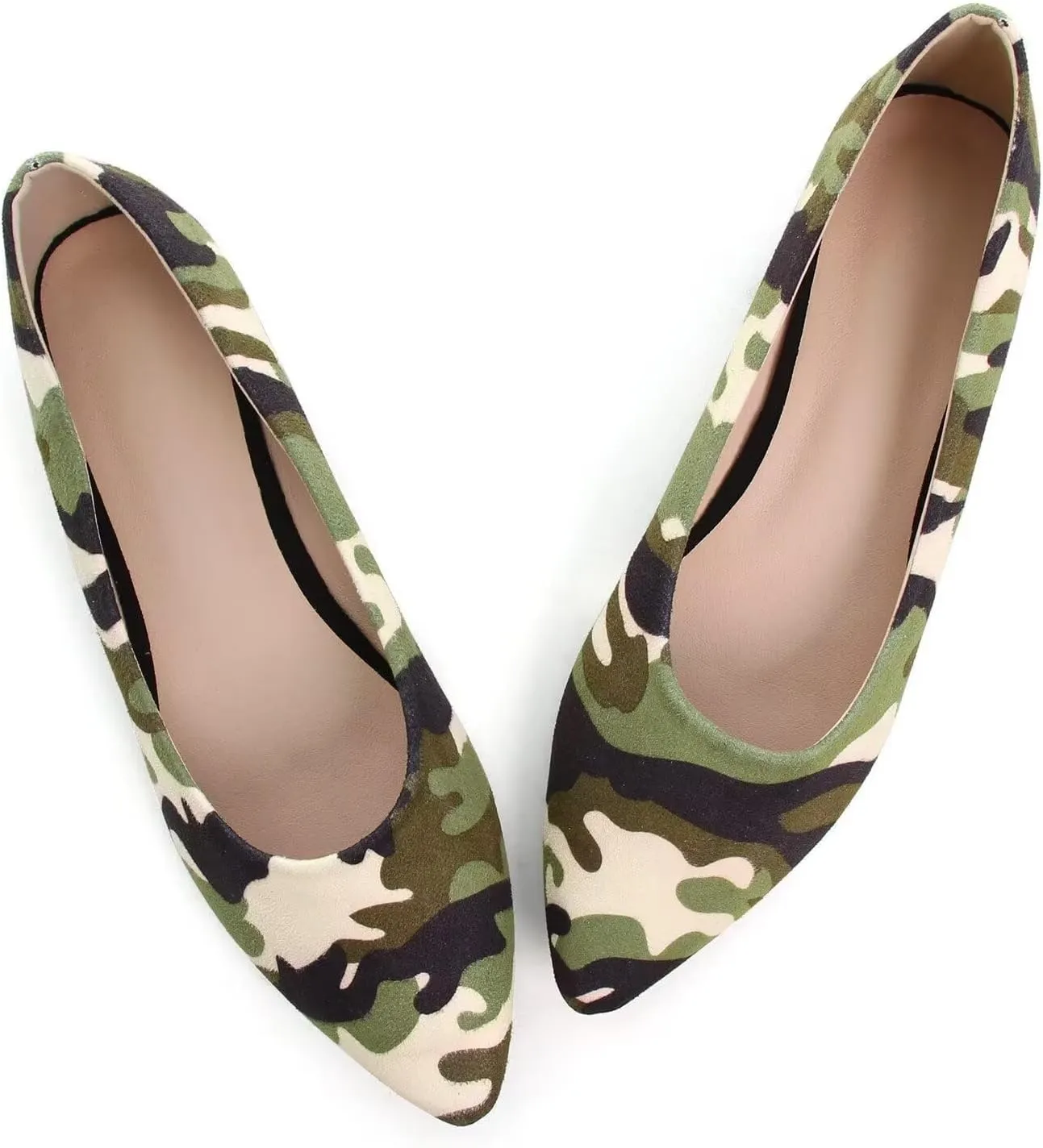 ChaiRong Zhou Women Pointed Toe Ballets Flats Comfort Slip On Walking Shoes for Driving