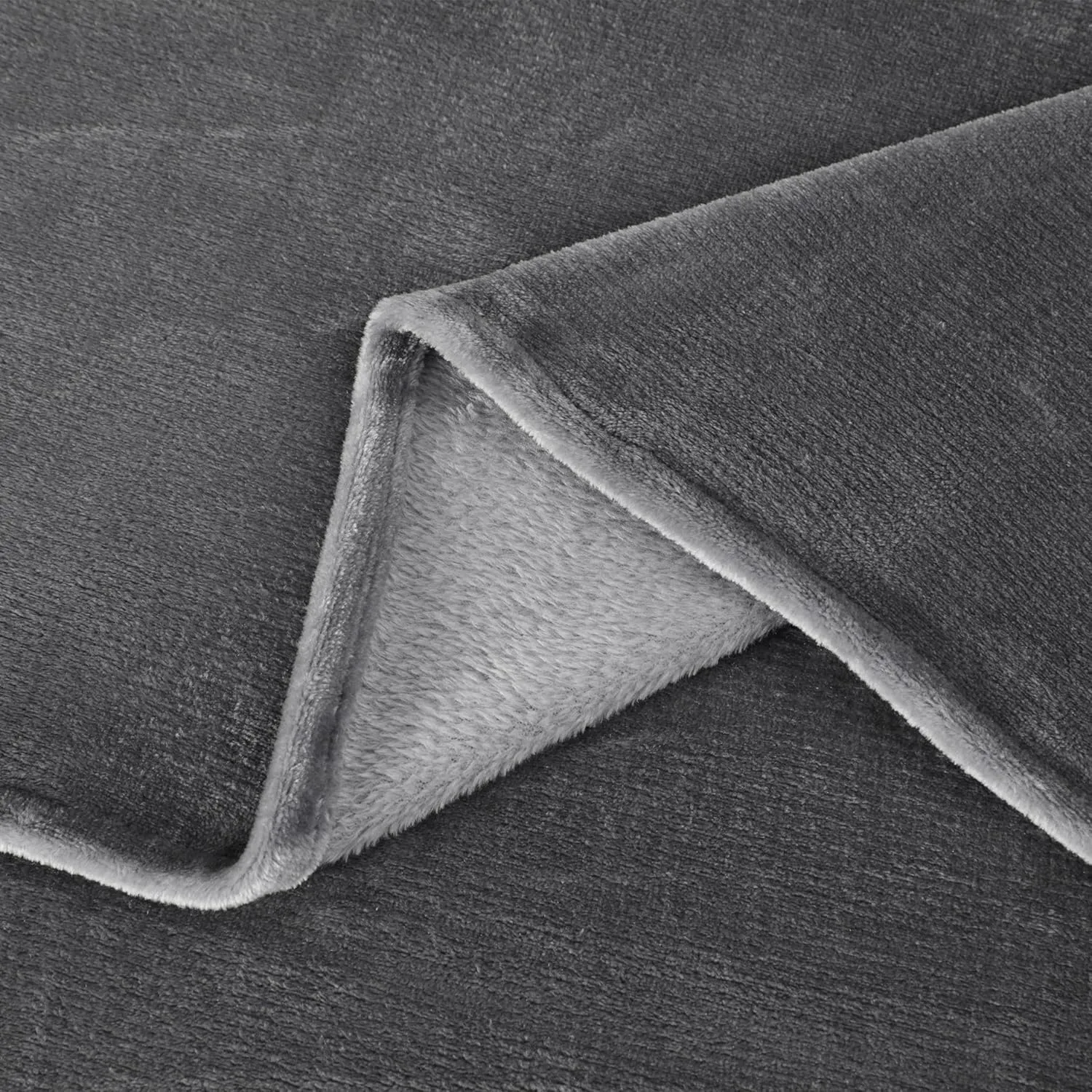 Chezmoi Collection Extra Soft Fleece Sheet Set Queen, Microplush Non-Pilling Velvety Bed Sheet, Deep Pocket - Lightweight All Season Warmth, Queen, Gray