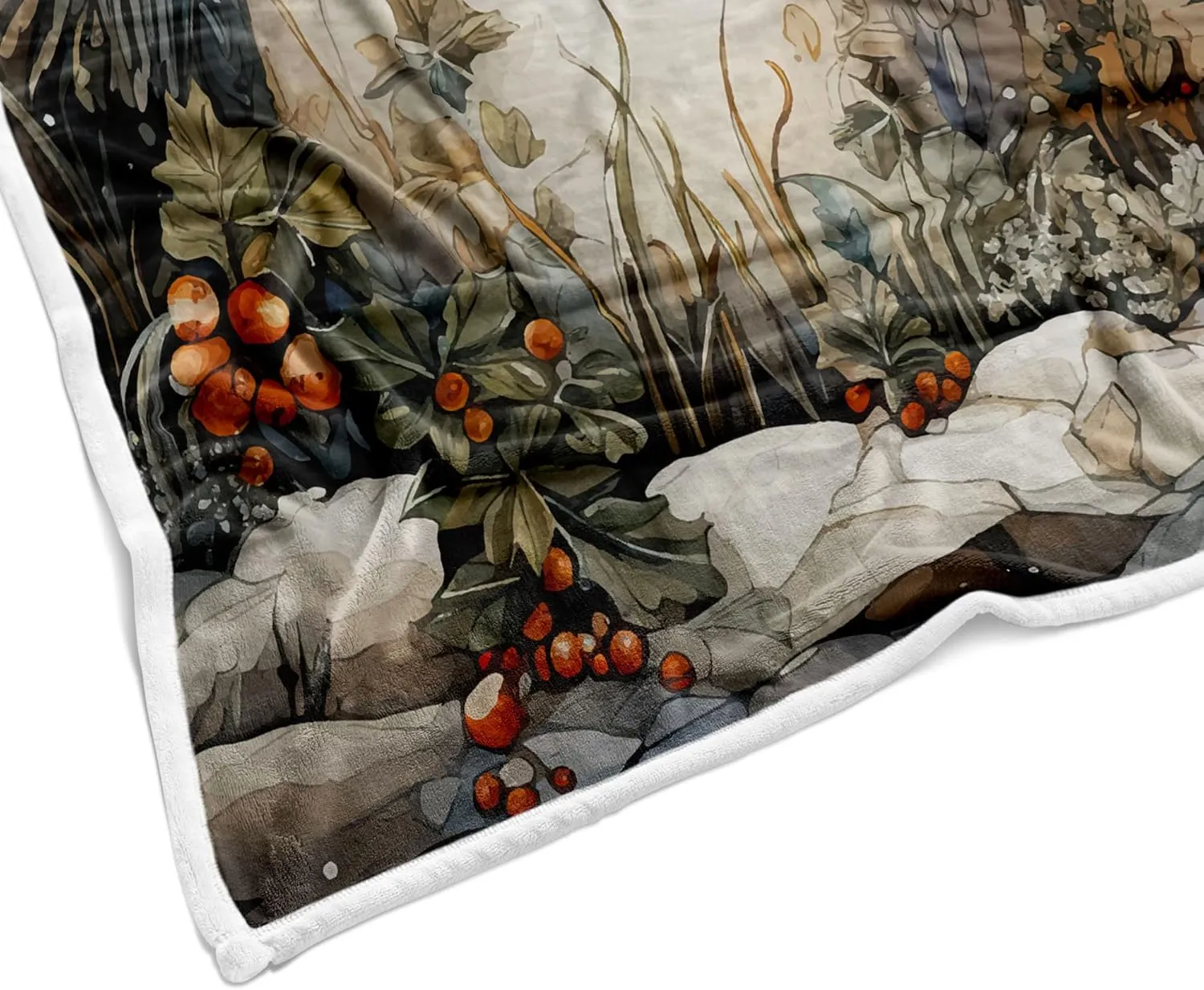 Christmas Snowman Throw Blanket, Winter Xmas Snowman in Snowy Forest Cozy Fuzzy Flannel Blankets and Throws, Snowflake Christmas Couch Sofa Bed Camping Travel Picnic Outdoor Blanket, 50X60IN