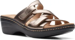 Clarks Women's Merliah Karli Sandal, Metallic, 7.5