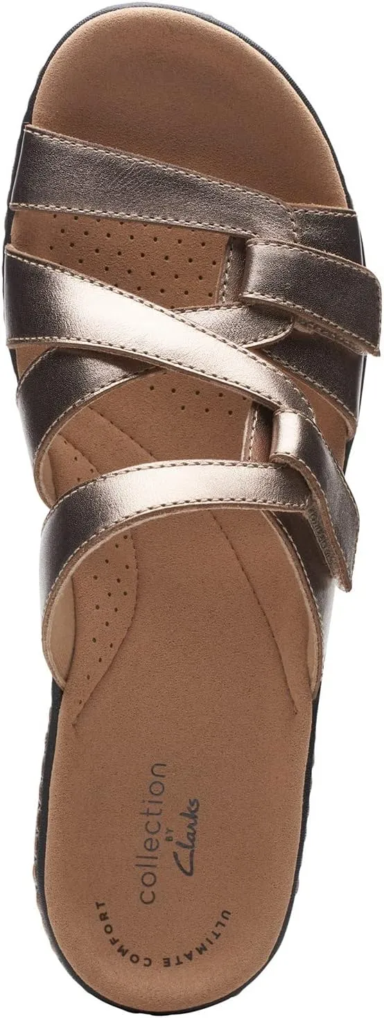 Clarks Women's Merliah Karli Sandal, Metallic, 7.5