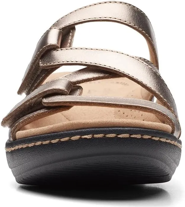Clarks Women's Merliah Karli Sandal, Metallic, 7.5