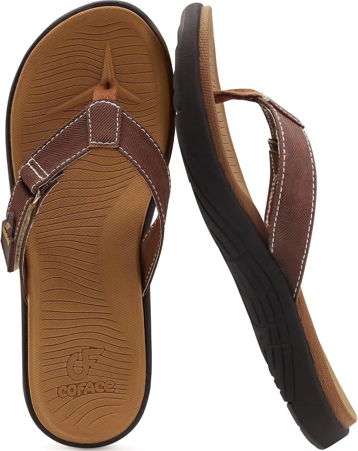 COFACE Flip Flops for Women with Arch Support Beach Thong Sandals for Woman Adjustable Fashion Orthopedic Sandal Outdoor