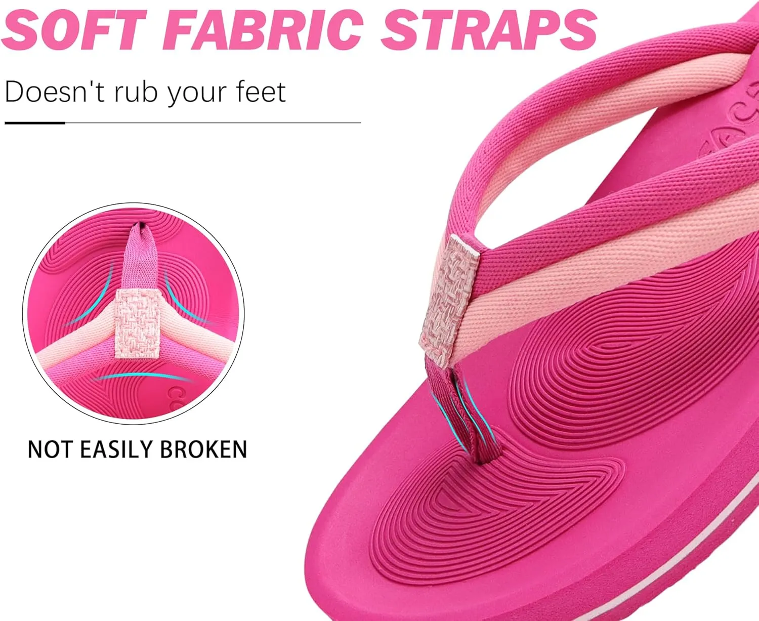 COFACE Flip Flops For Women with Arch Support Comfortable Woman Thong-Sandals Yoga Mat Lightweight Orthopedic Womens Flip-Flop