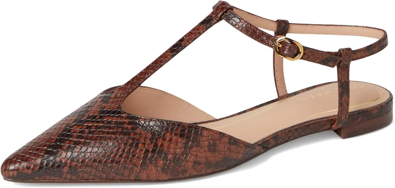 Cole Haan Women's Marlah T-Strap Ballets Loafer Flat