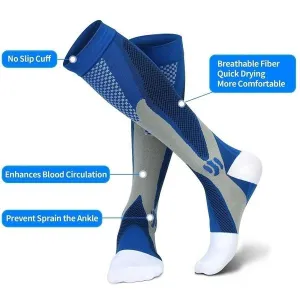 Compression Running Socks Running Anti-Shin Split