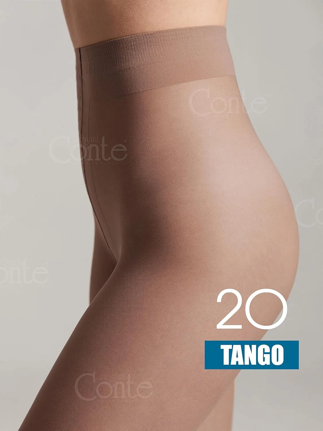 Conte Tights Sheer to Waist Pantyhose with Satin Silky Touch Effect, Tango 20 Den