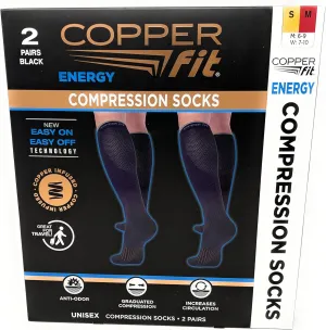 Copper Fit Unisex Compression Sock, Choose Size and Quantity