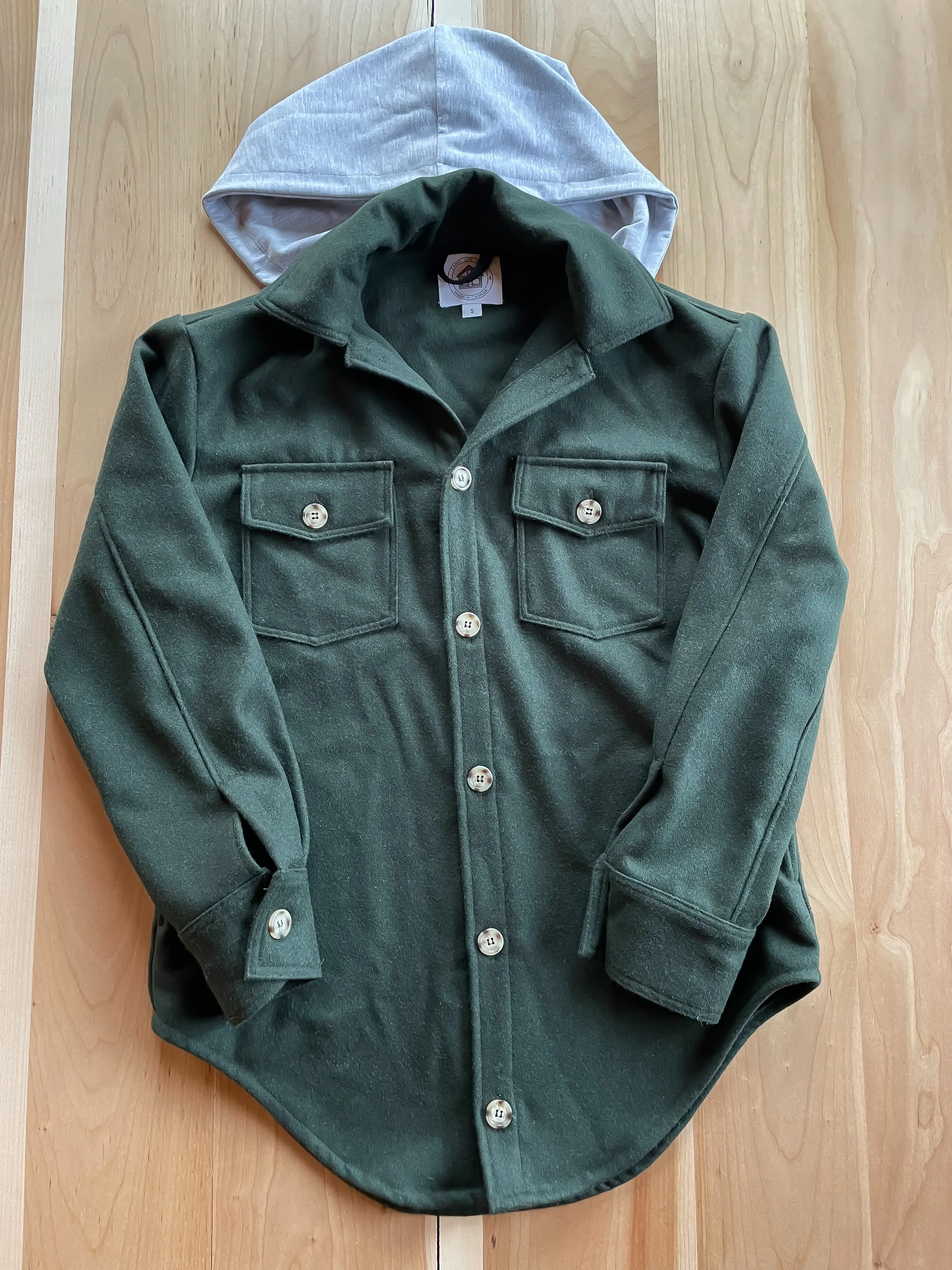 Cozy Cabin Shacket - Green