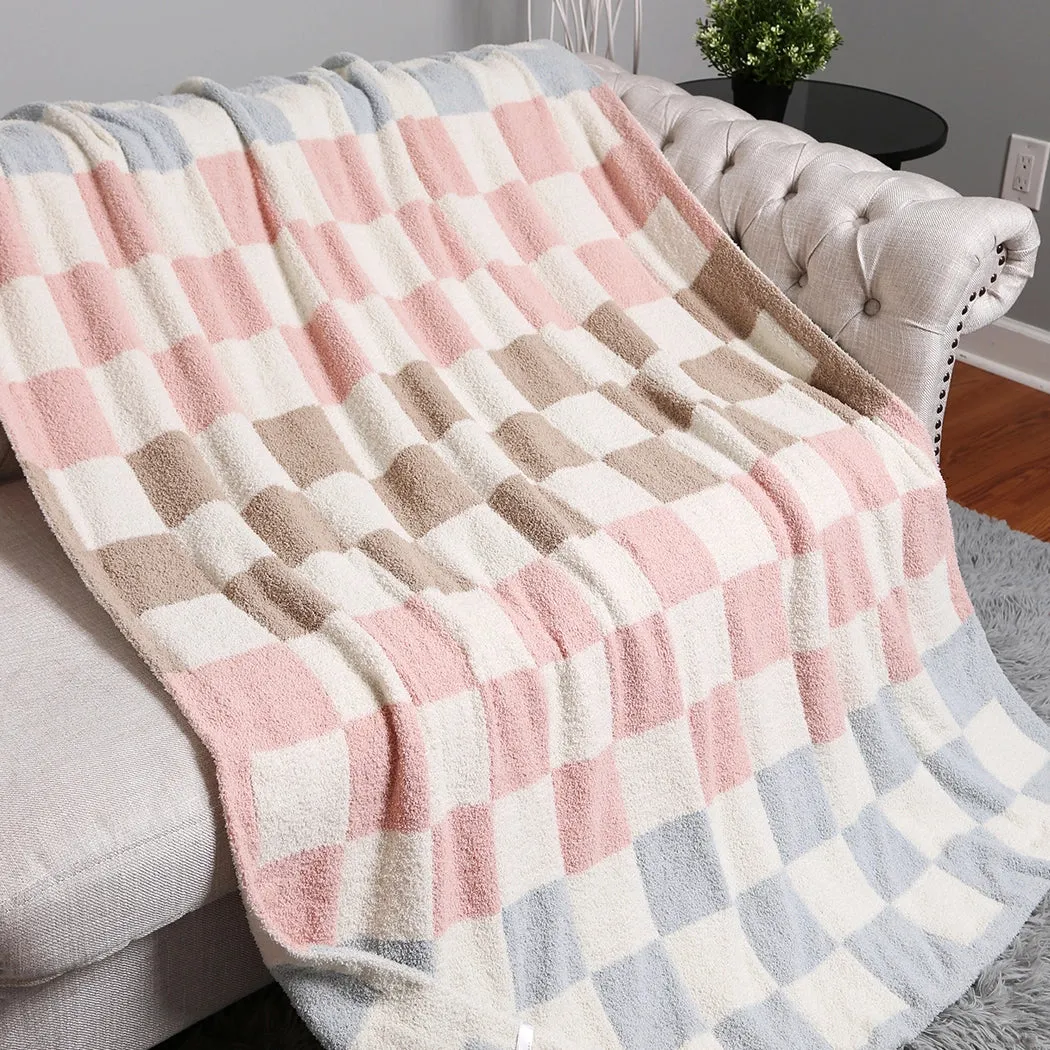 Cozy Multicolor Checkered Blanket