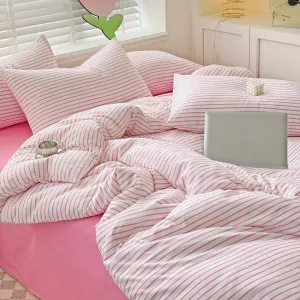 Cozy Striped Bedding Set