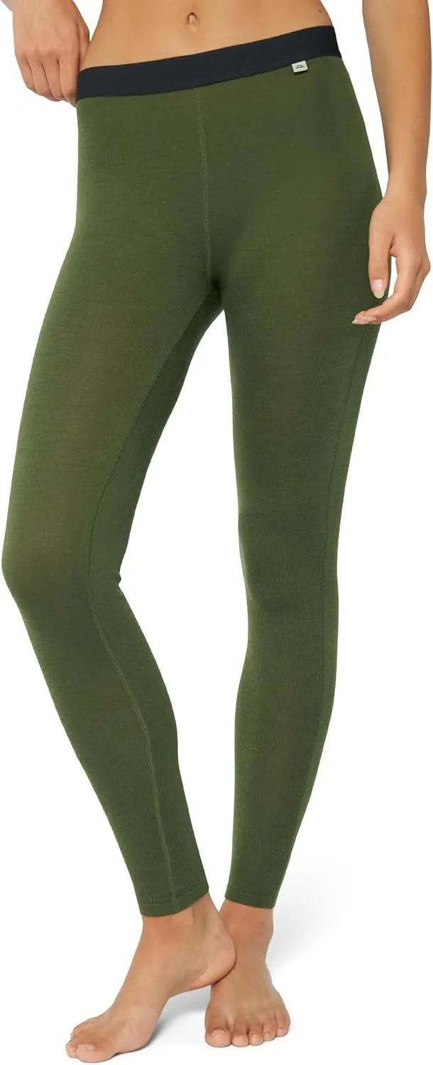DANISH ENDURANCE Merino Wool Leggings Women, Women's Thermal Underwear Bottom, Base Layer Women’s Leggings for Winter