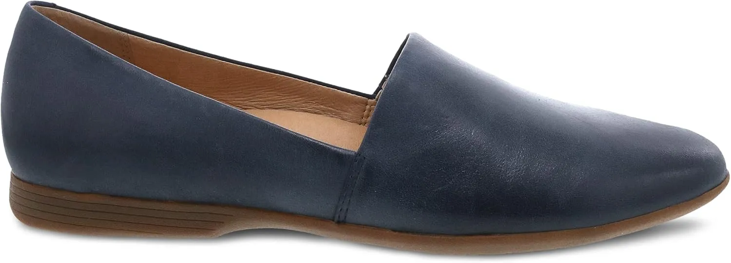 Dansko Larisa Slip-On Flats for Women - Comfotable Flat Shoes with Arch Support - Versatile Casual to Dressy Footwear - Lightweight Rubber Outsole