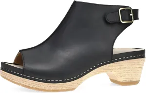 Dansko Lizzy Peep-Toe Booties for Women - Linings from Recycled Materials and Leather for Breathability- Lightweight Rubber Outsole for Long-Lasting Wear
