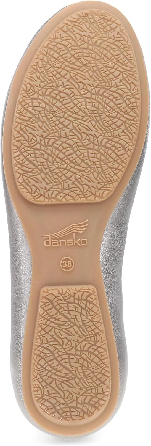 Dansko Mollie Slip-On Ballerina Flats for Women – Built-in Wedge with Arch Support – Versatile Casual to Dressy Footwear – Lightweight Rubber Outsole