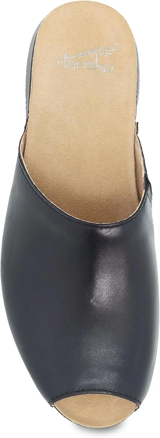 Dansko Ravyn Peep Toe Sandal for Women - Colorful and Stylish Shoe with Recycled Textile Linings and Leather Uppers - All-Day Legendary Comfort