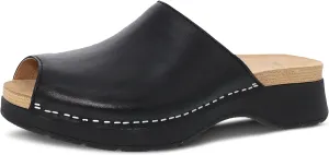 Dansko Ravyn Peep Toe Sandal for Women - Colorful and Stylish Shoe with Recycled Textile Linings and Leather Uppers - All-Day Legendary Comfort