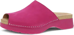 Dansko Ravyn Peep Toe Sandal for Women - Colorful and Stylish Shoe with Recycled Textile Linings and Leather Uppers - All-Day Legendary Comfort