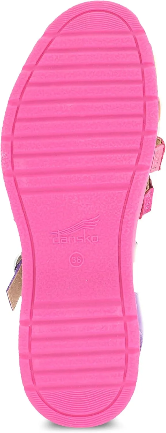 Dansko Roxie Strappy Sandal for Women - Colorful and Stylish Shoe with a Cushioned Footbed- All-Day Legendary Comfort