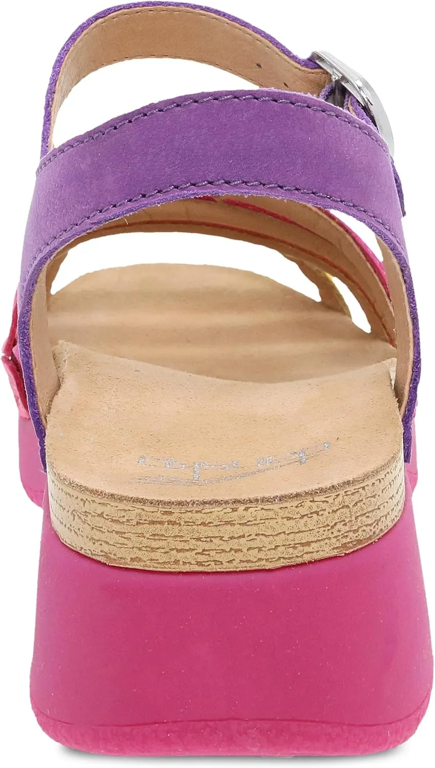 Dansko Roxie Strappy Sandal for Women - Colorful and Stylish Shoe with a Cushioned Footbed- All-Day Legendary Comfort